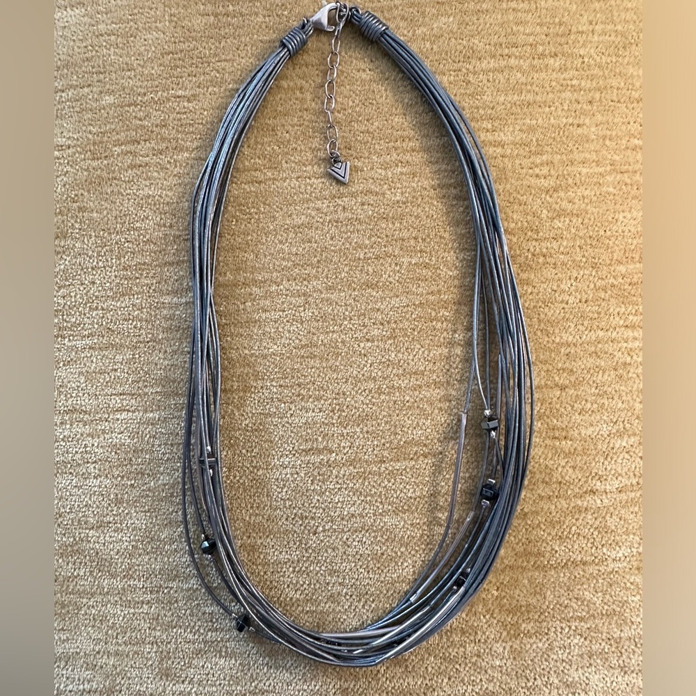 Retired Silpada N2146 Hematite Beaded 8" Necklace